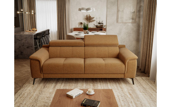 Sofa XXL 3-Sitzer mit verstellbaren Kopfstützen FIERO