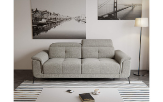 Sofa XXL 3-Sitzer mit verstellbaren Kopfstützen AVENA