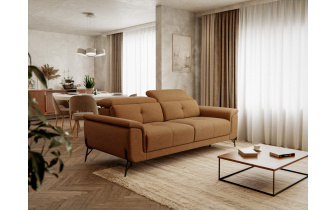 Sofa XXL 3-Sitzer mit verstellbaren Kopfstützen AVENA