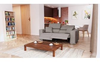 3-Sitzer Relaxsofa mit zwei elektrischen Relaxfunktionen QUARTZ