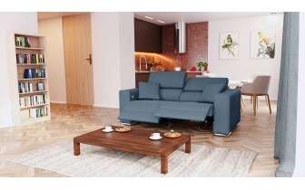 3-Sitzer Relaxsofa mit zwei elektrischen Relaxfunktionen QUARTZ