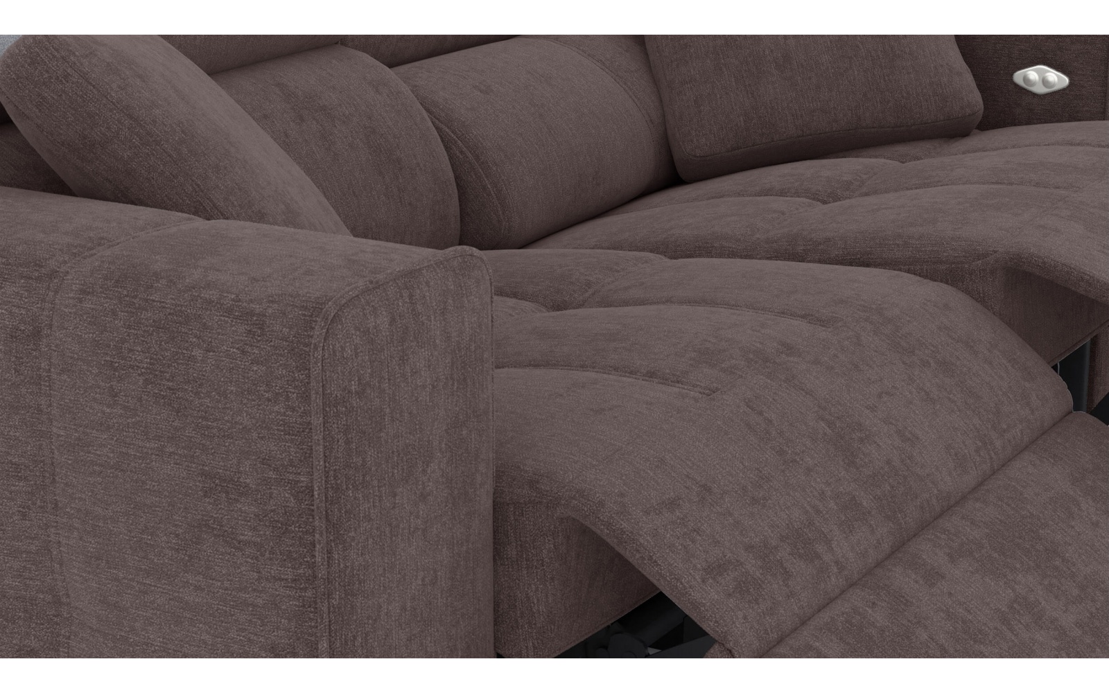 3-Sitzer Relaxsofa mit zwei elektrischen Relaxfunktionen QUARTZ