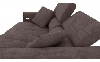 3-Sitzer Relaxsofa mit zwei elektrischen Relaxfunktionen QUARTZ