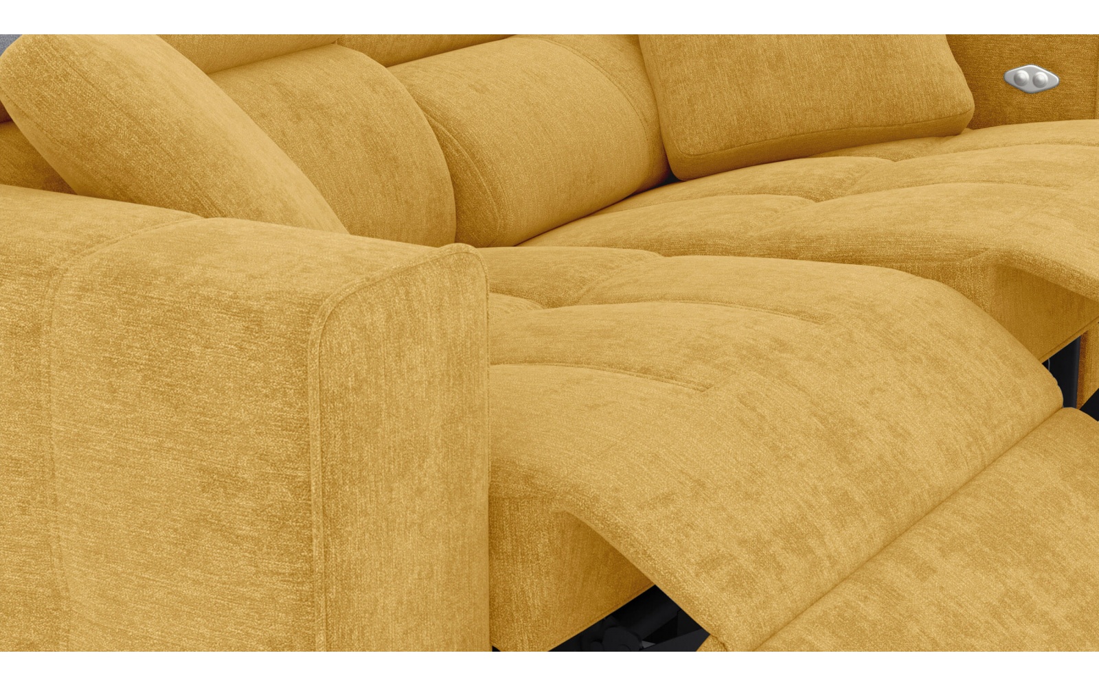 3-Sitzer Relaxsofa mit zwei elektrischen Relaxfunktionen QUARTZ