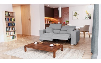 3-Sitzer Relaxsofa mit zwei elektrischen Relaxfunktionen QUARTZ