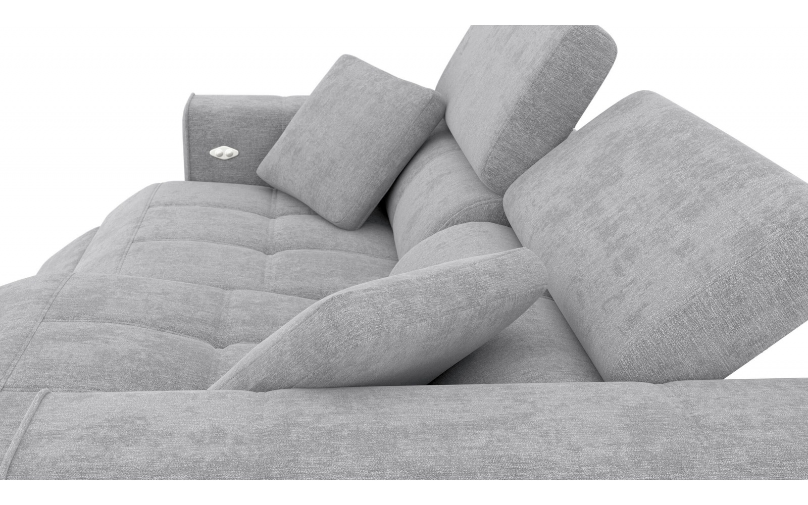 3-Sitzer Relaxsofa mit zwei elektrischen Relaxfunktionen QUARTZ