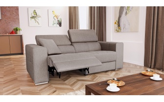 3-Sitzer Relaxsofa mit elektrischen Relaxfunktion auf der linken Seite QUARTZ