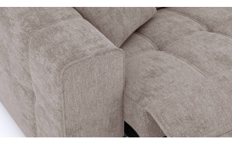 3-Sitzer Relaxsofa mit elektrischen Relaxfunktion auf der linken Seite QUARTZ