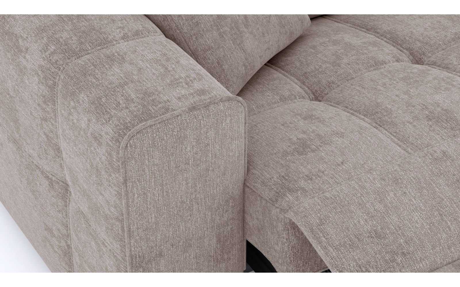 3-Sitzer Relaxsofa mit elektrischen Relaxfunktion auf der linken Seite QUARTZ