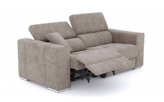 3-Sitzer Relaxsofa mit elektrischen Relaxfunktion auf der linken Seite QUARTZ
