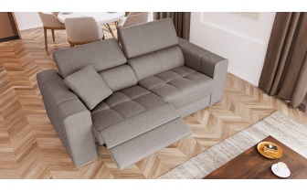 3-Sitzer Relaxsofa mit elektrischen Relaxfunktion auf der linken Seite QUARTZ