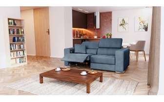 3-Sitzer Relaxsofa mit elektrischen Relaxfunktion auf der linken Seite QUARTZ