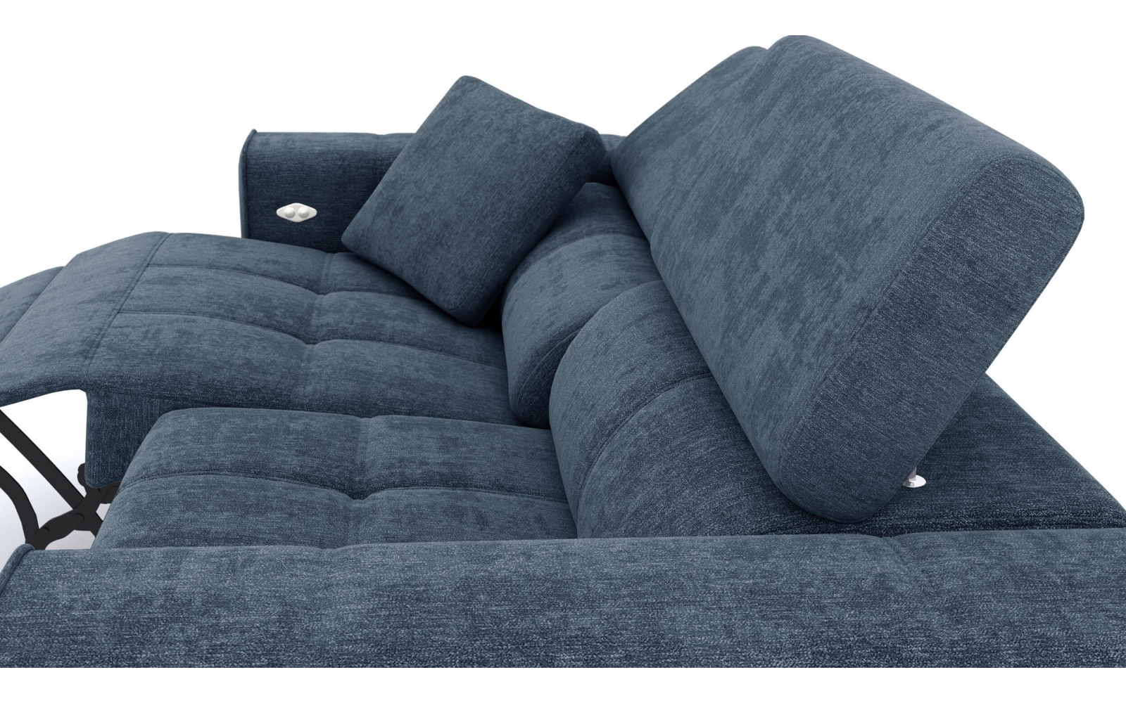 3-Sitzer Relaxsofa mit elektrischen Relaxfunktion auf der linken Seite QUARTZ