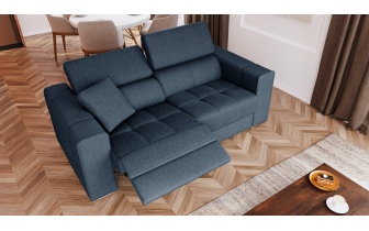 3-Sitzer Relaxsofa mit elektrischen Relaxfunktion auf der linken Seite QUARTZ