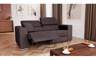 3-Sitzer Relaxsofa mit elektrischen Relaxfunktion auf der linken Seite QUARTZ