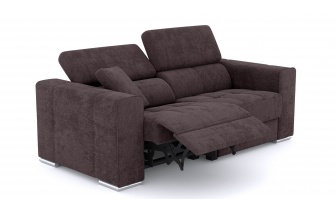 3-Sitzer Relaxsofa mit elektrischen Relaxfunktion auf der linken Seite QUARTZ