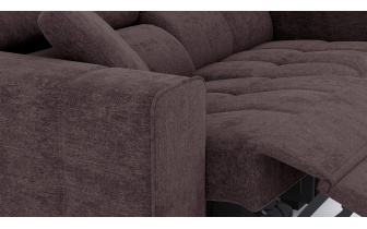 3-Sitzer Relaxsofa mit elektrischen Relaxfunktion auf der linken Seite QUARTZ