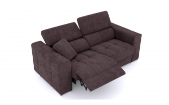 3-Sitzer Relaxsofa mit elektrischen Relaxfunktion auf der linken Seite QUARTZ