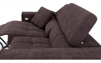 3-Sitzer Relaxsofa mit elektrischen Relaxfunktion auf der linken Seite QUARTZ