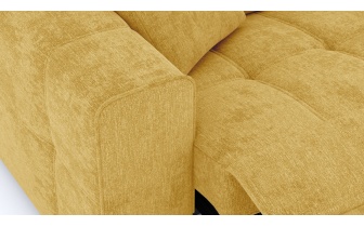 3-Sitzer Relaxsofa mit elektrischen Relaxfunktion auf der linken Seite QUARTZ