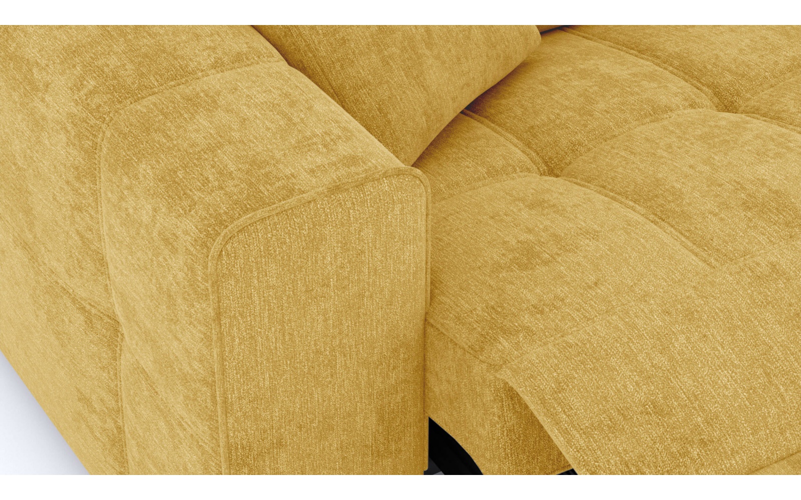 3-Sitzer Relaxsofa mit elektrischen Relaxfunktion auf der linken Seite QUARTZ