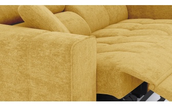 3-Sitzer Relaxsofa mit elektrischen Relaxfunktion auf der linken Seite QUARTZ