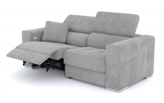 3-Sitzer Relaxsofa mit elektrischen Relaxfunktion auf der linken Seite QUARTZ