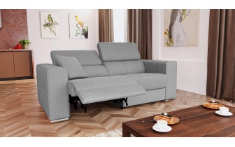 3-Sitzer Relaxsofa mit elektrischen Relaxfunktion auf der linken Seite QUARTZ