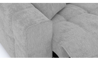 3-Sitzer Relaxsofa mit elektrischen Relaxfunktion auf der linken Seite QUARTZ