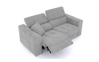 3-Sitzer Relaxsofa mit elektrischen Relaxfunktion auf der linken Seite QUARTZ