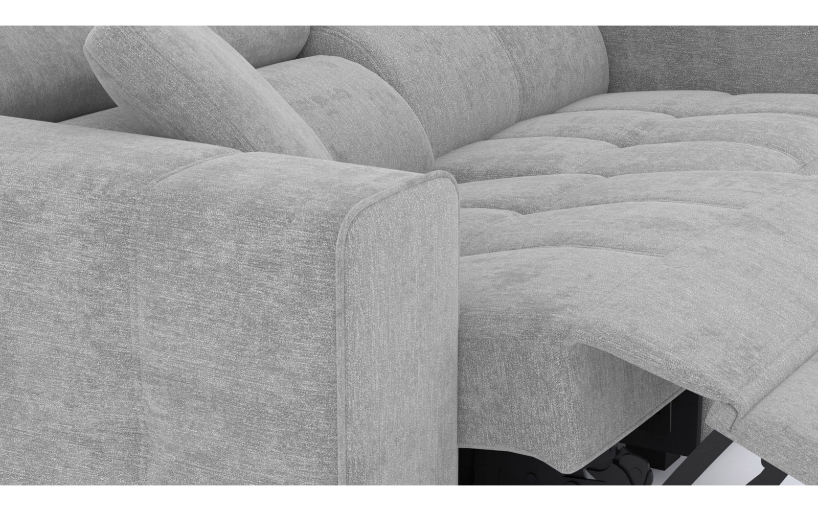 3-Sitzer Relaxsofa mit elektrischen Relaxfunktion auf der linken Seite QUARTZ