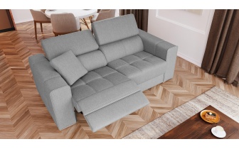 3-Sitzer Relaxsofa mit elektrischen Relaxfunktion auf der linken Seite QUARTZ