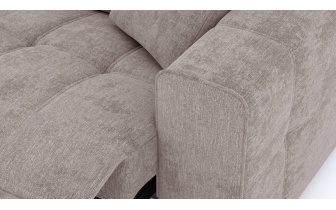 3-Sitzer Relaxsofa mit elektrischen Relaxfunktion auf der rechten Seite QUARTZ