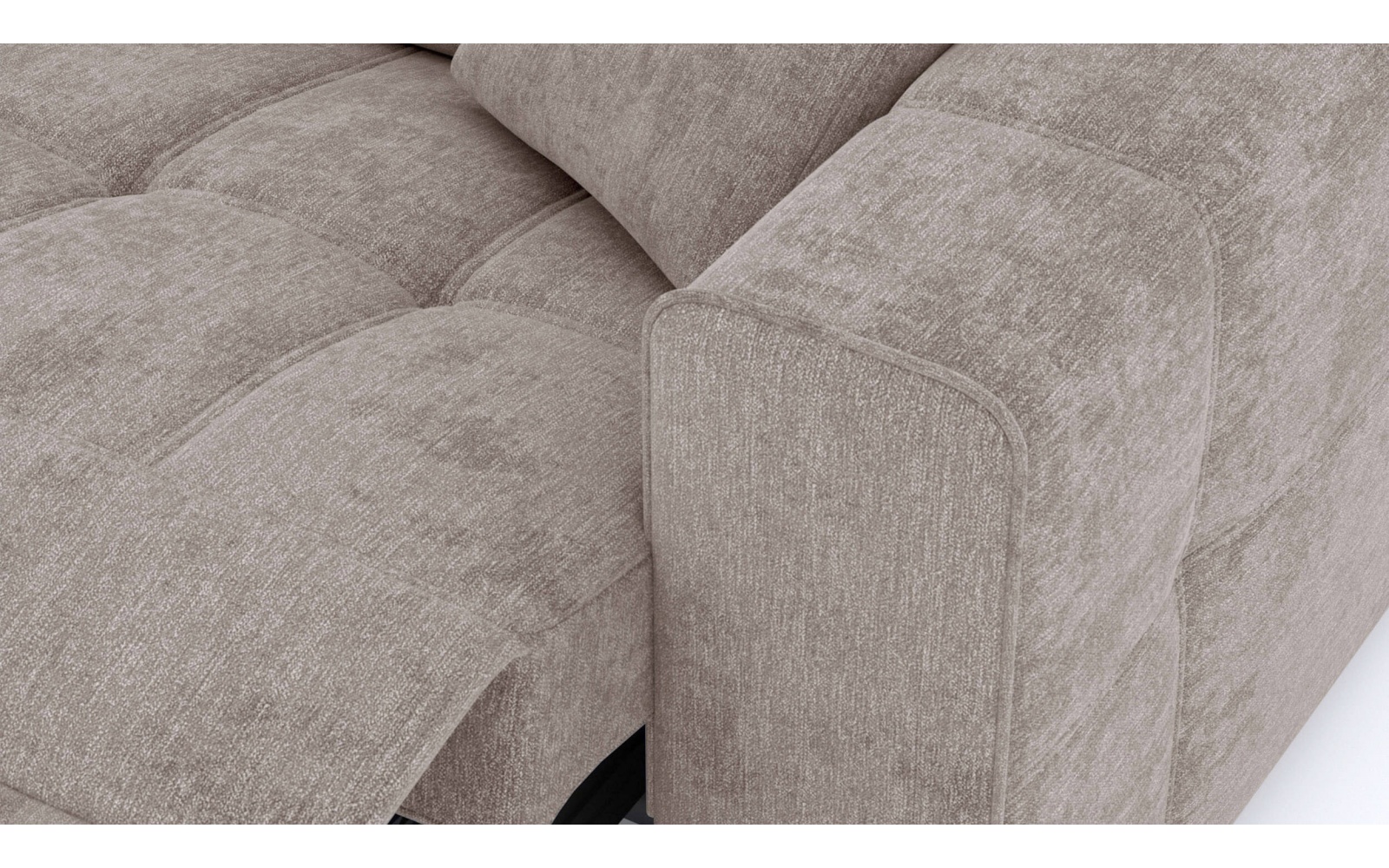 3-Sitzer Relaxsofa mit elektrischen Relaxfunktion auf der rechten Seite QUARTZ