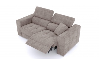3-Sitzer Relaxsofa mit elektrischen Relaxfunktion auf der rechten Seite QUARTZ