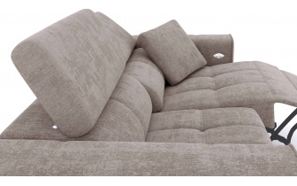 3-Sitzer Relaxsofa mit elektrischen Relaxfunktion auf der rechten Seite QUARTZ