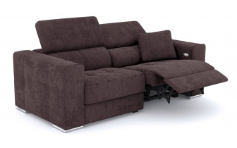 3-Sitzer Relaxsofa mit elektrischen Relaxfunktion auf der rechten Seite QUARTZ