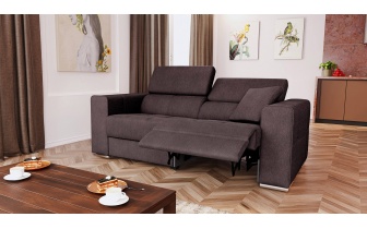 3-Sitzer Relaxsofa mit elektrischen Relaxfunktion auf der rechten Seite QUARTZ