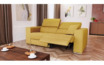 3-Sitzer Relaxsofa mit elektrischen Relaxfunktion auf der rechten Seite QUARTZ