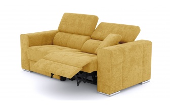 3-Sitzer Relaxsofa mit elektrischen Relaxfunktion auf der rechten Seite QUARTZ