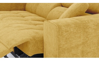 3-Sitzer Relaxsofa mit elektrischen Relaxfunktion auf der rechten Seite QUARTZ