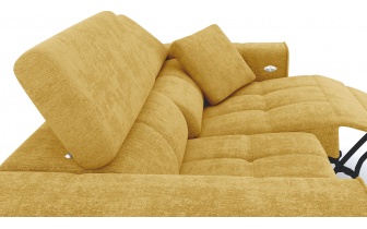 3-Sitzer Relaxsofa mit elektrischen Relaxfunktion auf der rechten Seite QUARTZ