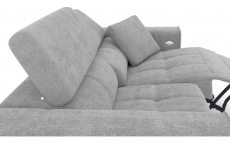 3-Sitzer Relaxsofa mit elektrischen Relaxfunktion auf der rechten Seite QUARTZ