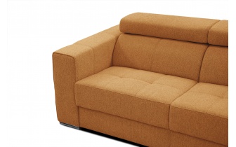 3-Sitzer-Sofa mit manuell verstellbaren Kopfstützen QUARTZ