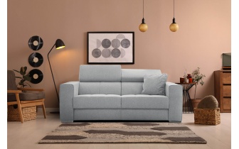 3-Sitzer-Sofa mit manuell verstellbaren Kopfstützen QUARTZ