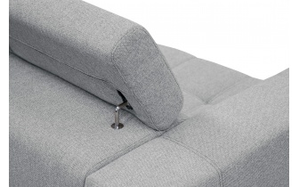 3-Sitzer-Sofa mit manuell verstellbaren Kopfstützen QUARTZ