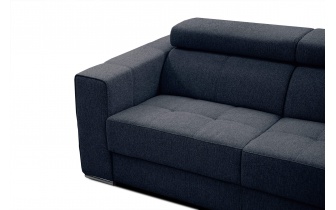 3-Sitzer-Sofa mit manuell verstellbaren Kopfstützen QUARTZ