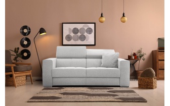 3-Sitzer-Sofa mit manuell verstellbaren Kopfstützen QUARTZ