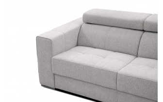 3-Sitzer-Sofa mit manuell verstellbaren Kopfstützen QUARTZ