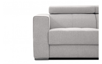 3-Sitzer-Sofa mit manuell verstellbaren Kopfstützen QUARTZ